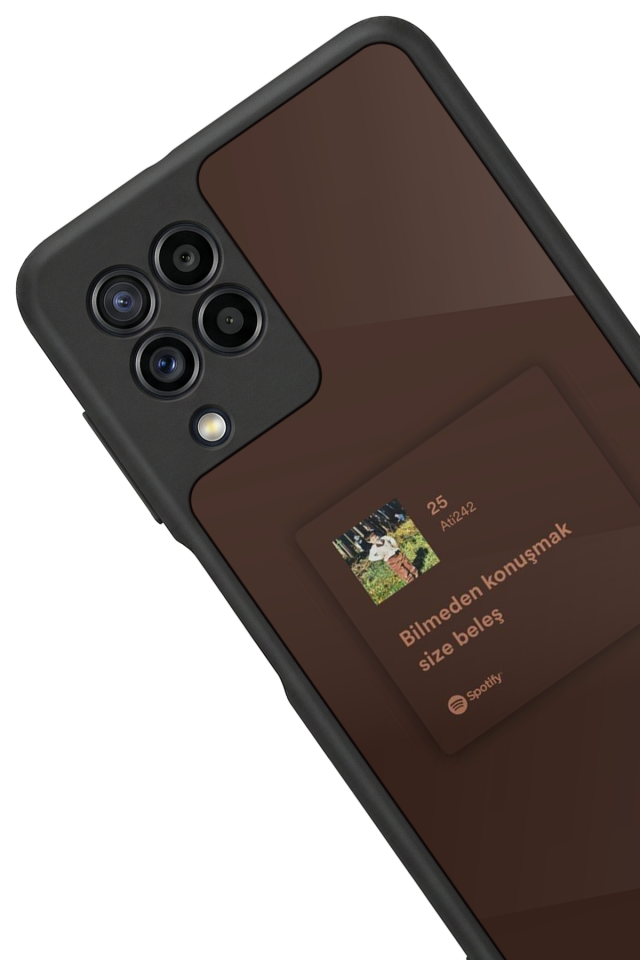 Samsung Galaxy M32 Uyumlu Sarki Sozleri Tasarımlı Glossy Premium Kılıf
