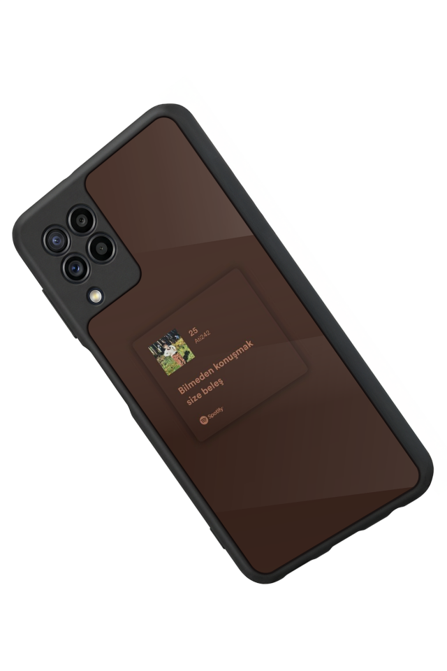 Samsung Galaxy M32 Uyumlu Sarki Sozleri Tasarımlı Glossy Premium Kılıf