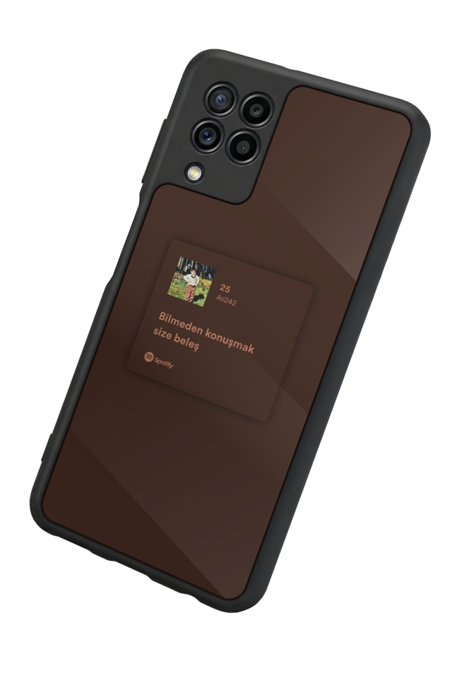 Samsung Galaxy M32 Uyumlu Sarki Sozleri Tasarımlı Glossy Premium Kılıf