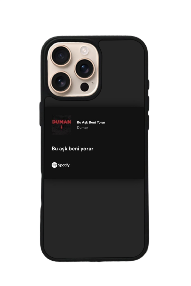 iPhone 15 Pro Max Uyumlu Sarki Sozleri Tasarımlı Glossy Premium Kılıf