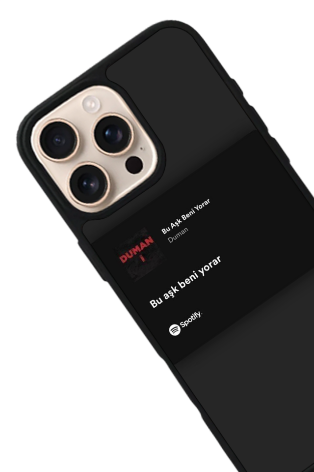 iPhone 15 Pro Max Uyumlu Sarki Sozleri Tasarımlı Glossy Premium Kılıf