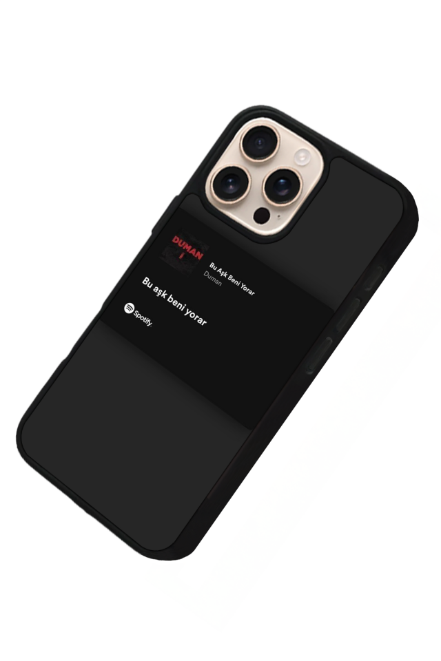 iPhone 15 Pro Max Uyumlu Sarki Sozleri Tasarımlı Glossy Premium Kılıf