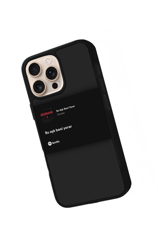 iPhone 15 Pro Max Uyumlu Sarki Sozleri Tasarımlı Glossy Premium Kılıf