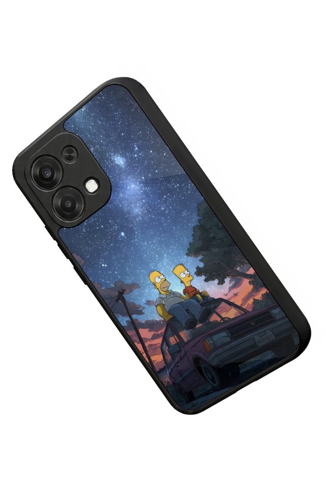 Oppo A6 Pro Uyumlu The Simpsons Tasarımlı Glossy Premium Kılıf