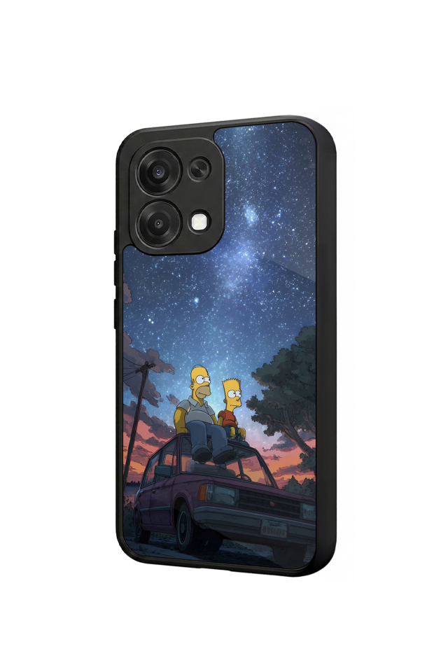 Oppo A6 Pro Uyumlu The Simpsons Tasarımlı Glossy Premium Kılıf