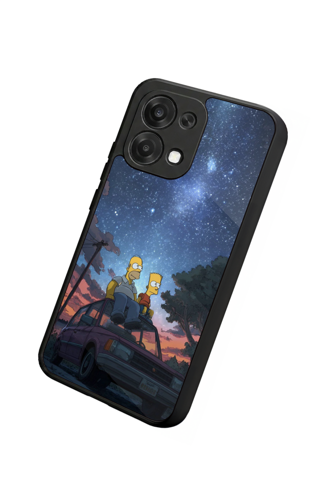 Oppo A6 Pro Uyumlu The Simpsons Tasarımlı Glossy Premium Kılıf