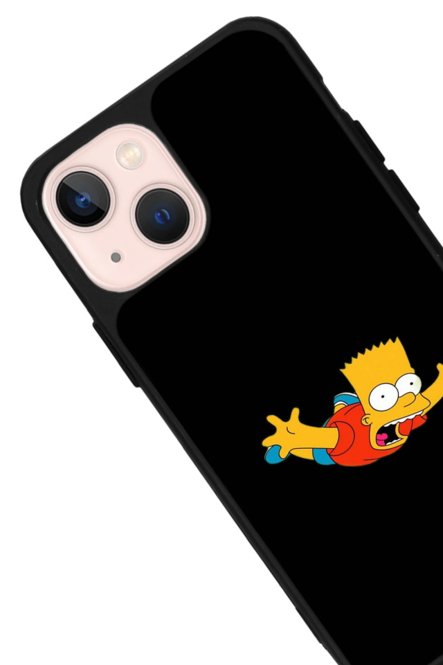 iPhone 13 Mini Uyumlu The Simpsons Tasarımlı Glossy Premium Kılıf