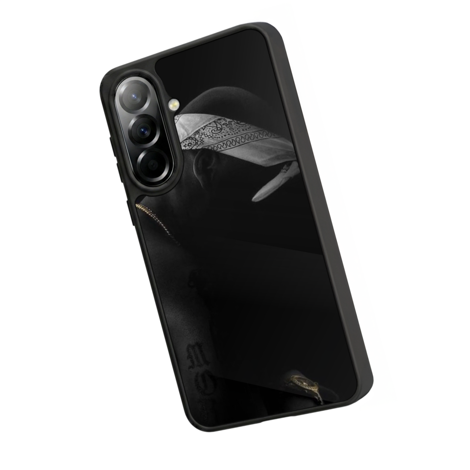 Samsung Galaxy A57 Uyumlu Tupac Tasarımlı Glossy Premium Kılıf