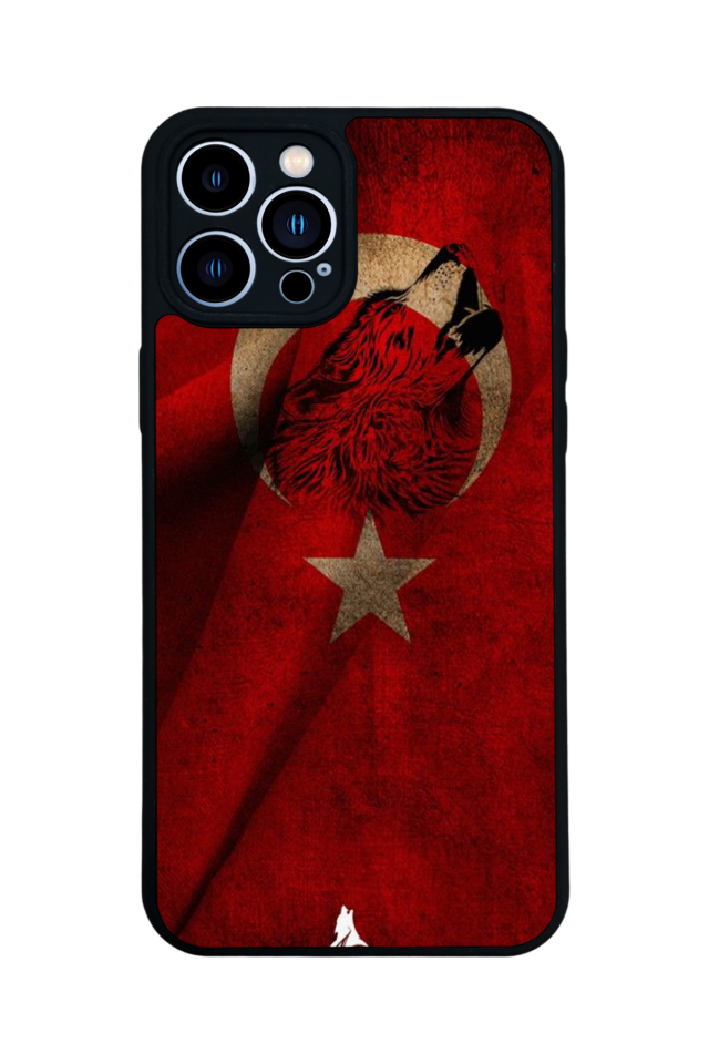 iPhone 13 Pro Max Uyumlu Türk Bayragi Tasarımlı Glossy Premium Kılıf