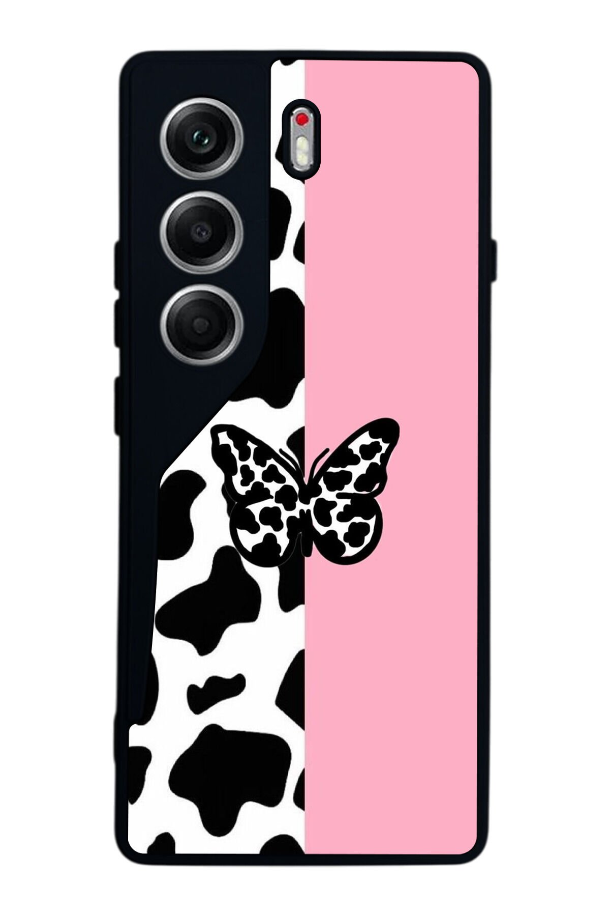 Tecno Camon 40 Uyumlu Kelebek Tasarımlı Glossy Premium Kılıf