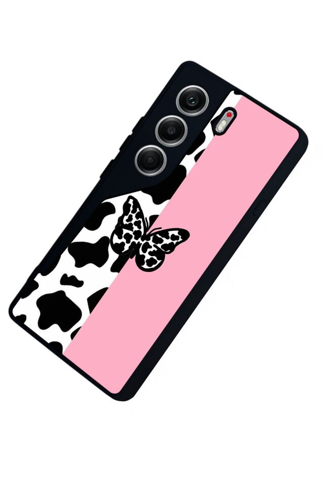 Tecno Camon 40 Uyumlu Kelebek Tasarımlı Glossy Premium Kılıf