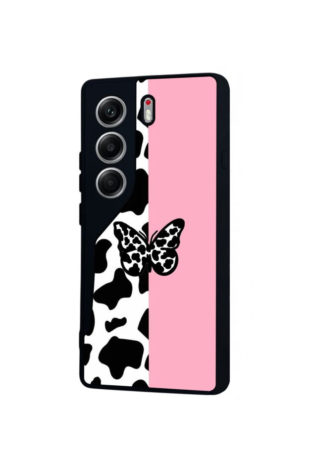 Tecno Camon 40 Uyumlu Kelebek Tasarımlı Glossy Premium Kılıf