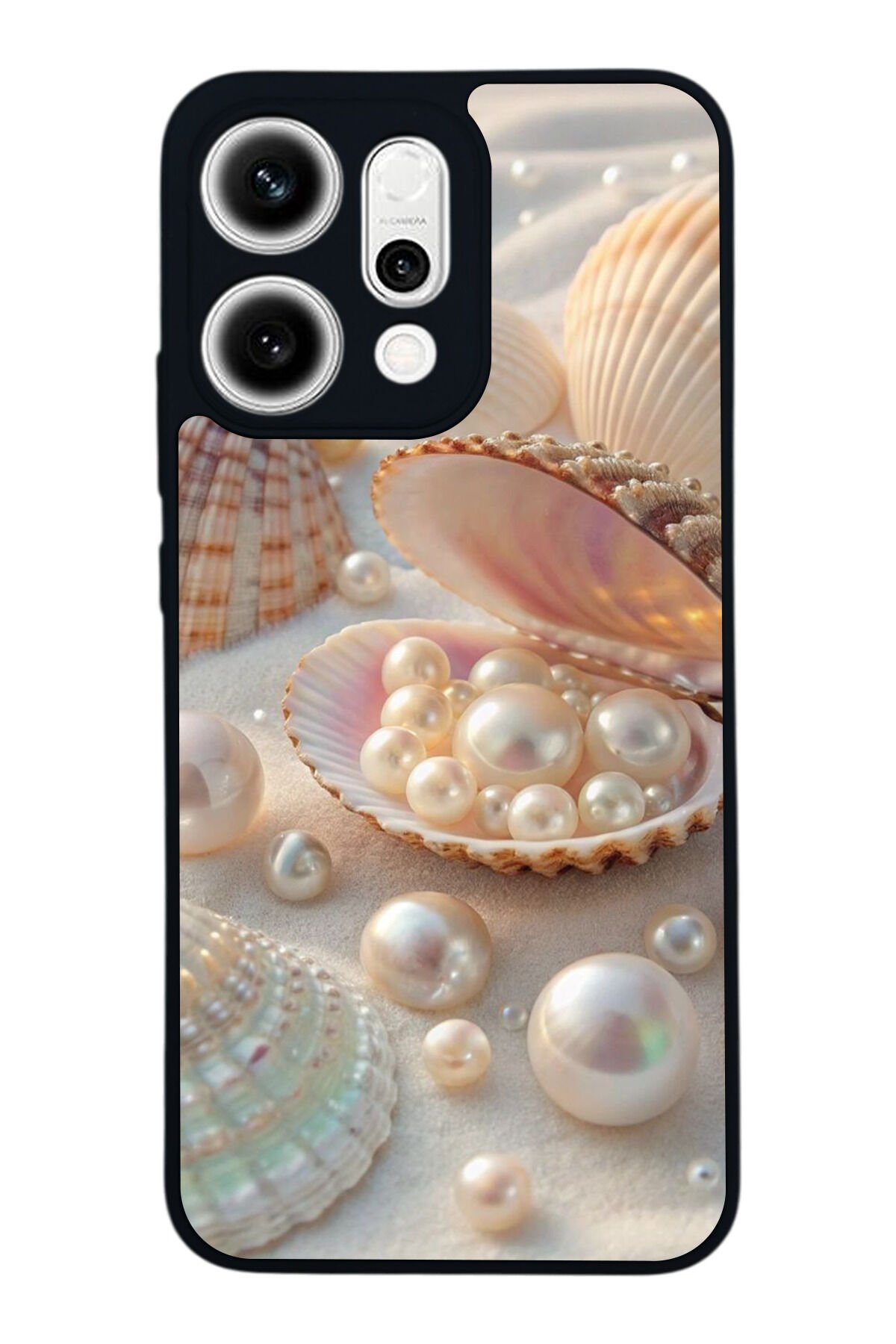 Oppo Reno 14 Uyumlu İnci Tasarımlı Glossy Premium Kılıf