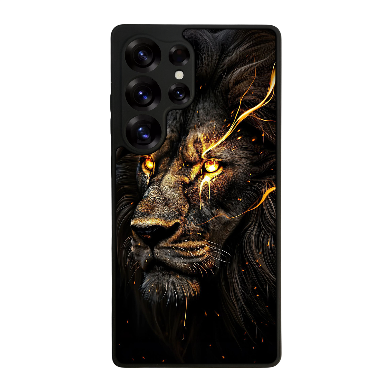 Samsung Galaxy S25 Ultra Uyumlu Aslan Tasarımlı Glossy Premium Kılıf