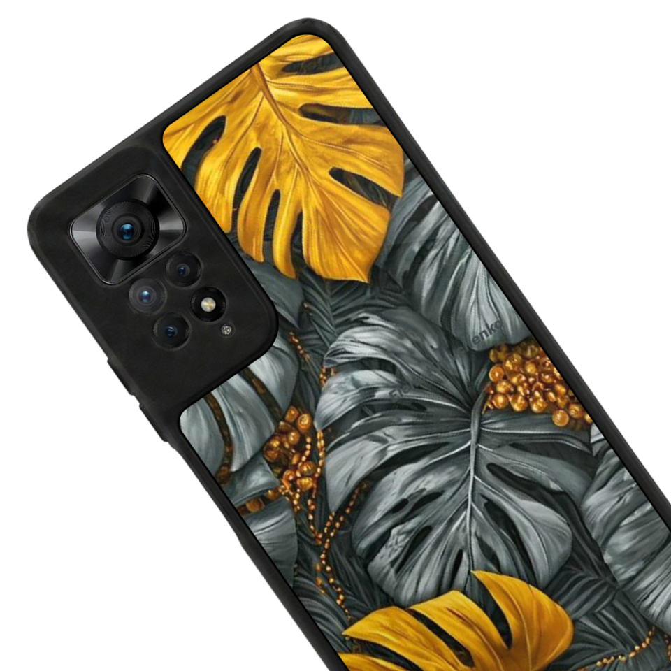 Xiaomi Redmi Note 11 Pro Uyumlu Botanik Tasarımlı Glossy Premium Kılıf