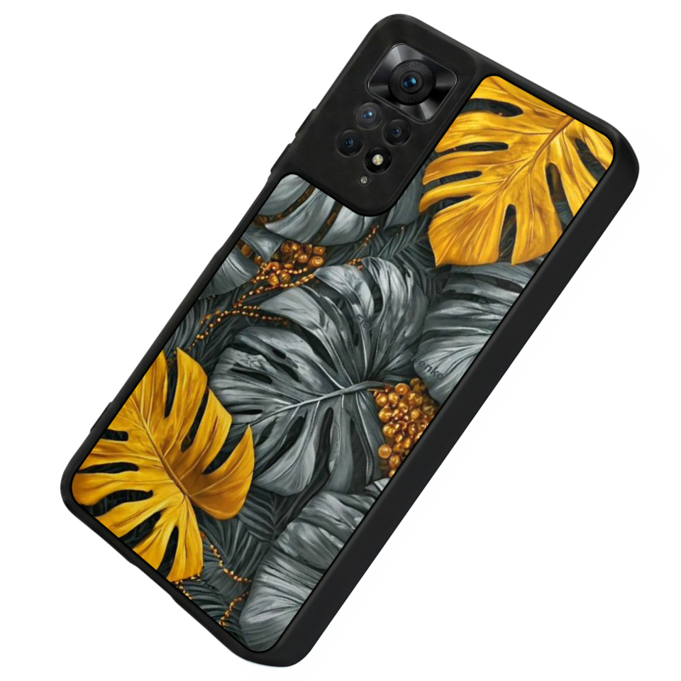 Xiaomi Redmi Note 11 Pro Uyumlu Botanik Tasarımlı Glossy Premium Kılıf