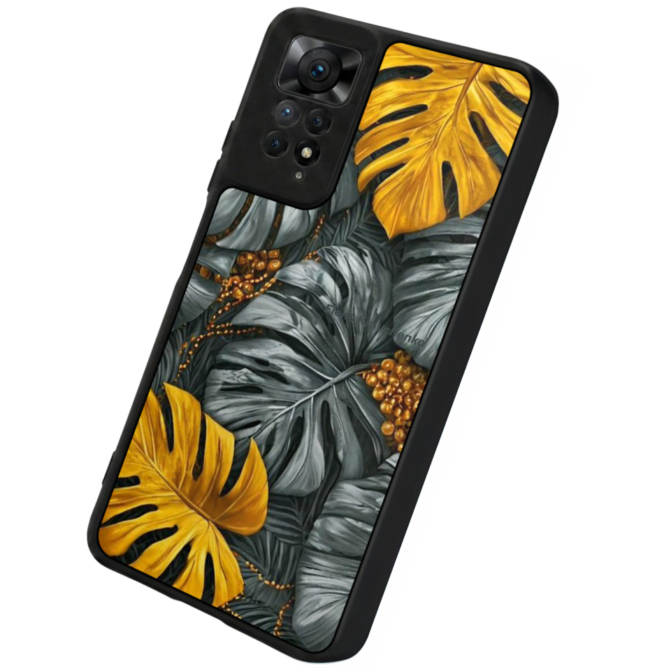 Xiaomi Redmi Note 11 Pro Uyumlu Botanik Tasarımlı Glossy Premium Kılıf