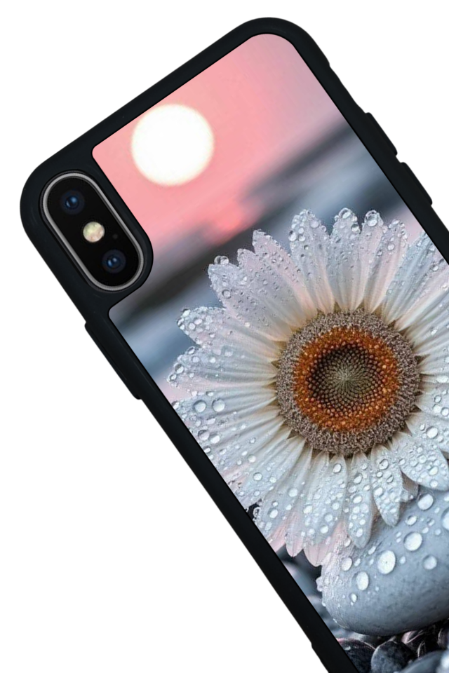 iPhone XS Max Uyumlu Cicek Tasarımlı Glossy Premium Kılıf