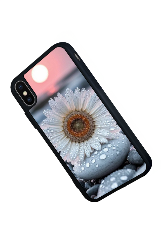 iPhone XS Max Uyumlu Cicek Tasarımlı Glossy Premium Kılıf