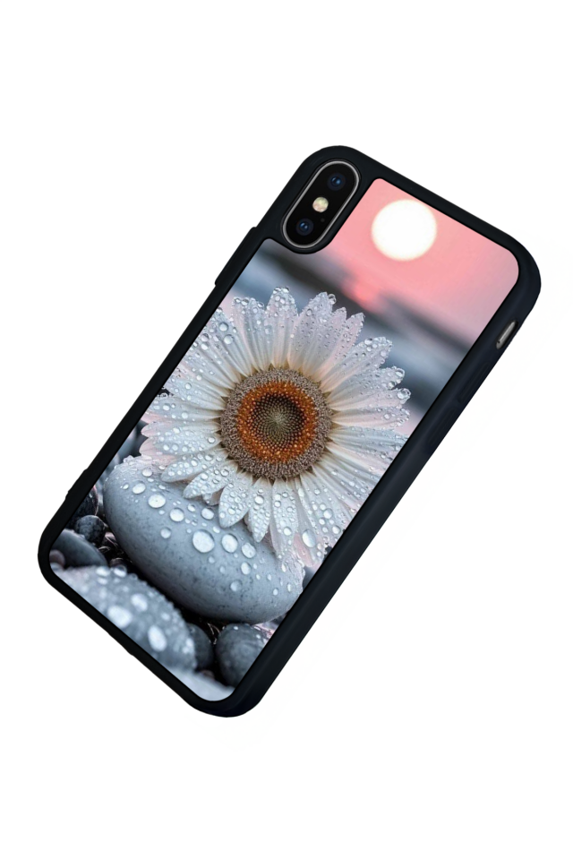 iPhone XS Max Uyumlu Cicek Tasarımlı Glossy Premium Kılıf
