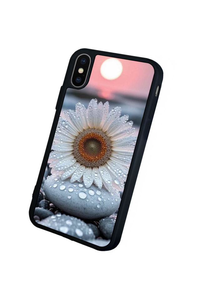 iPhone XS Max Uyumlu Cicek Tasarımlı Glossy Premium Kılıf