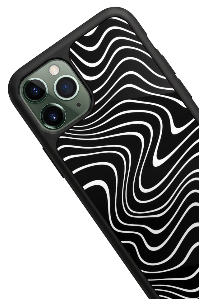 iPhone 11 Pro Max Uyumlu Çizgi Sanatı Tasarımlı Glossy Premium Kılıf