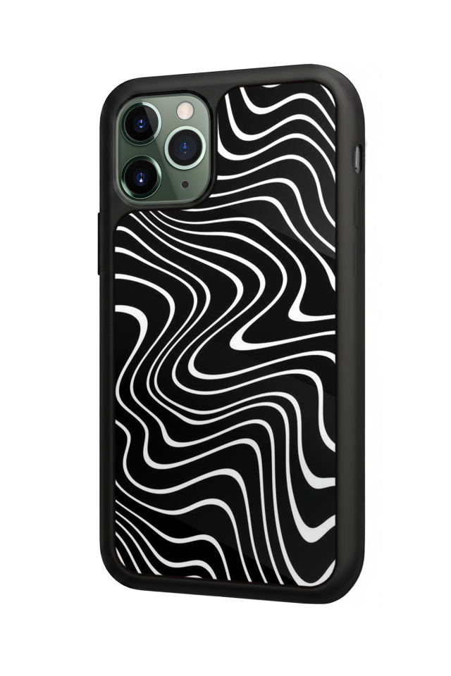 iPhone 11 Pro Max Uyumlu Çizgi Sanatı Tasarımlı Glossy Premium Kılıf