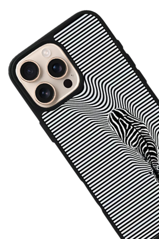 iPhone 14 Pro Uyumlu Çizgi Sanatı Tasarımlı Glossy Premium Kılıf