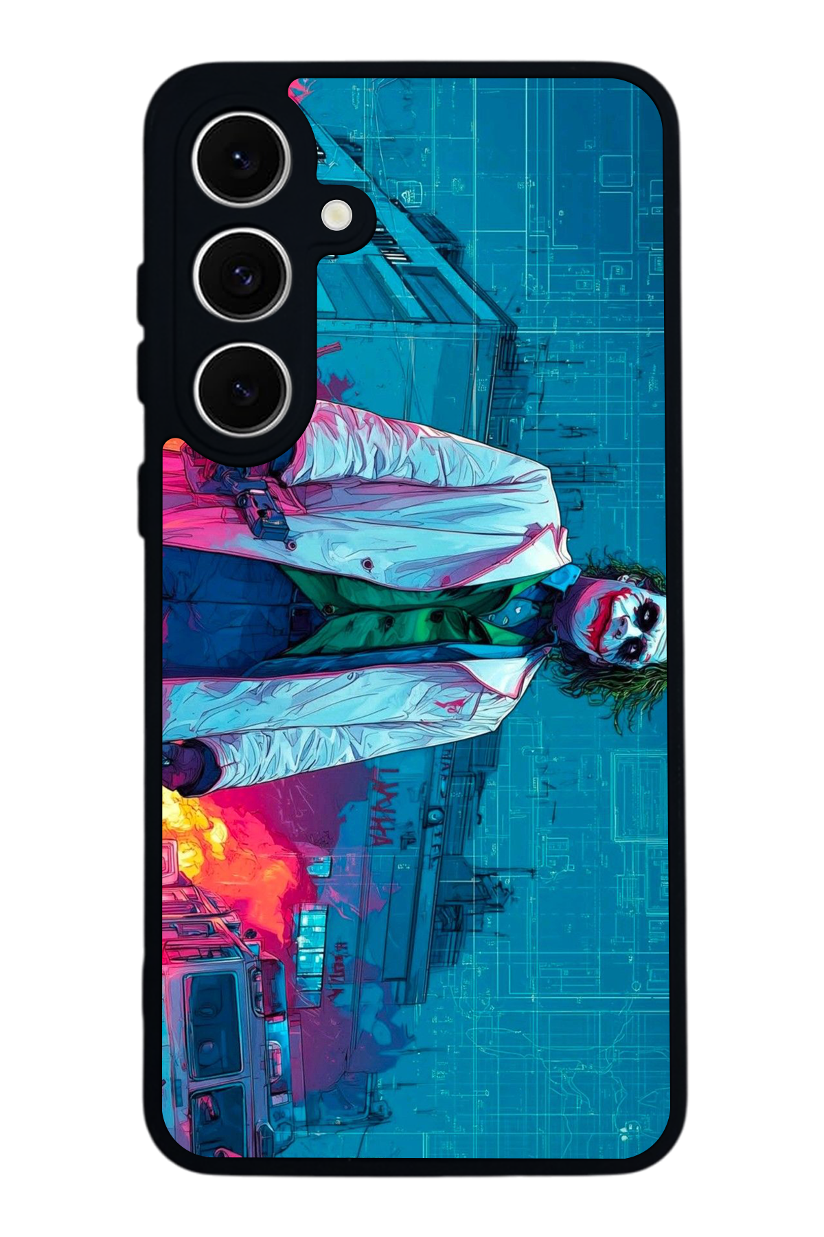 Samsung Galaxy S24 FE Uyumlu Joker Tasarımlı Glossy Premium Kılıf