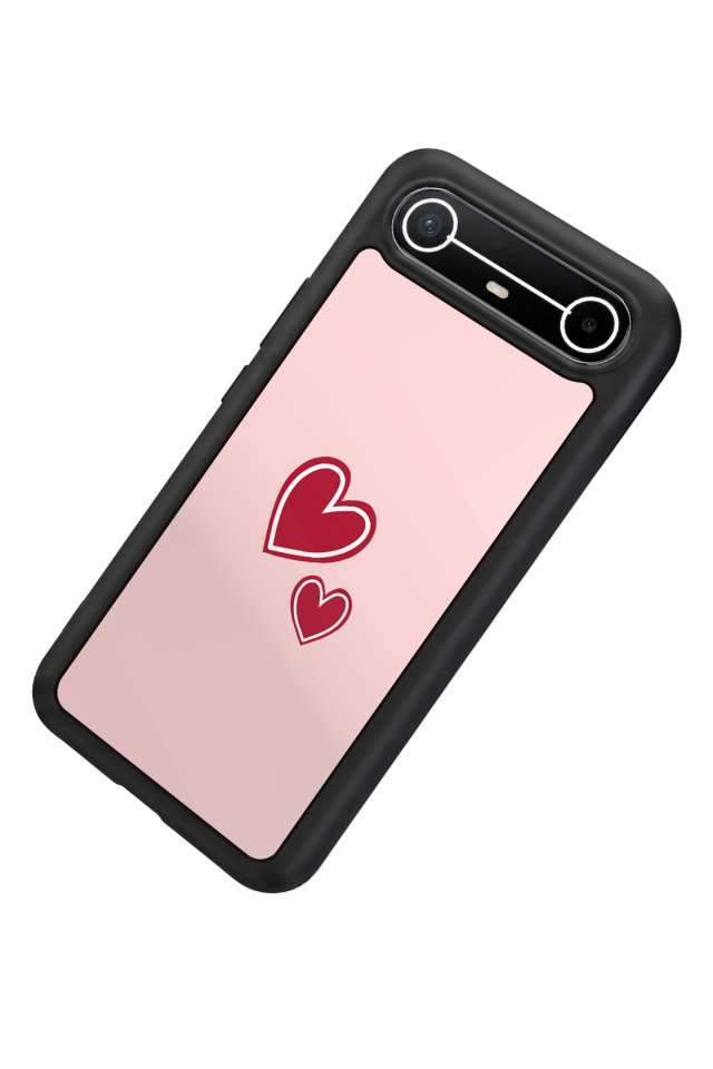 Tecno Spark Slim 5G Uyumlu Kalp Love Tasarımlı Glossy Premium Kılıf