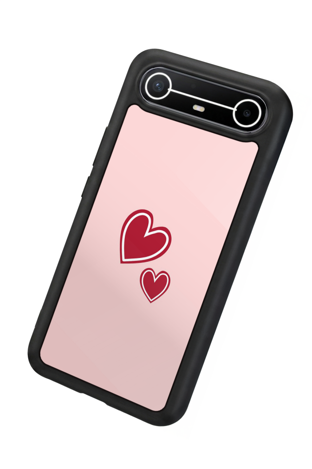 Tecno Spark Slim 5G Uyumlu Kalp Love Tasarımlı Glossy Premium Kılıf