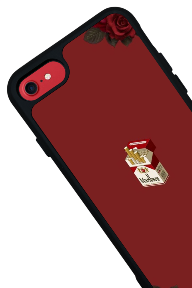 iPhone 7 Uyumlu Kirmizi Tasarımlı Glossy Premium Kılıf