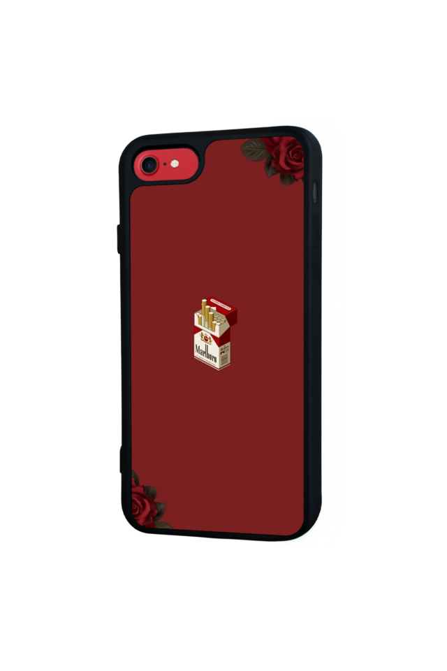 iPhone 7 Uyumlu Kirmizi Tasarımlı Glossy Premium Kılıf