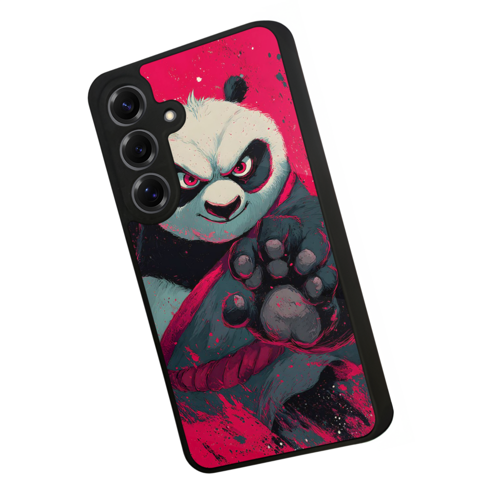 Samsung Galaxy S25 Uyumlu Kung Fu Panda Tasarımlı Glossy Premium Kılıf