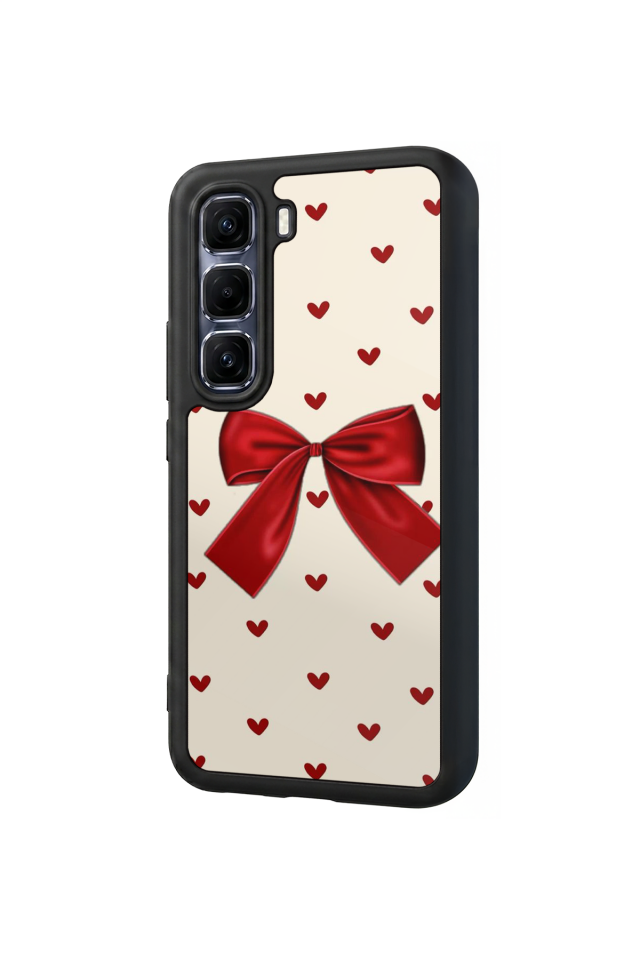 Infinix Hot 60 Pro Plus Uyumlu Kurdele Tasarımlı Glossy Premium Kılıf