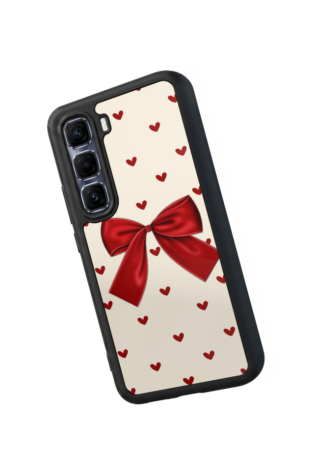 Infinix Hot 60 Pro Plus Uyumlu Kurdele Tasarımlı Glossy Premium Kılıf