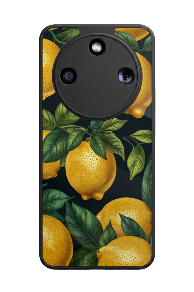 Honor Magic 8 Lite Uyumlu Limon Tasarımlı Glossy Premium Kılıf