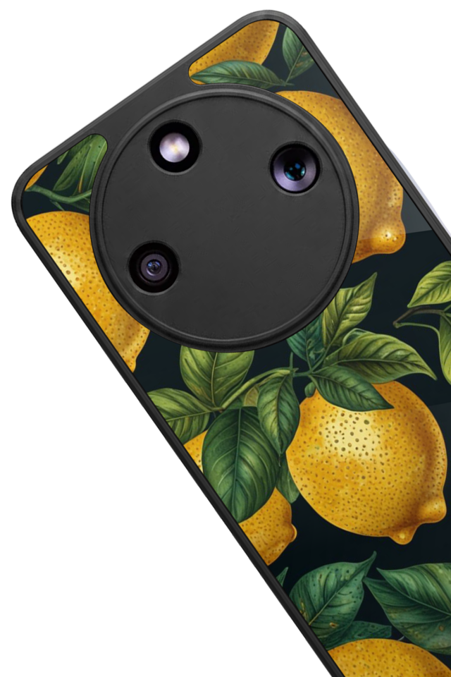 Honor Magic 8 Lite Uyumlu Limon Tasarımlı Glossy Premium Kılıf