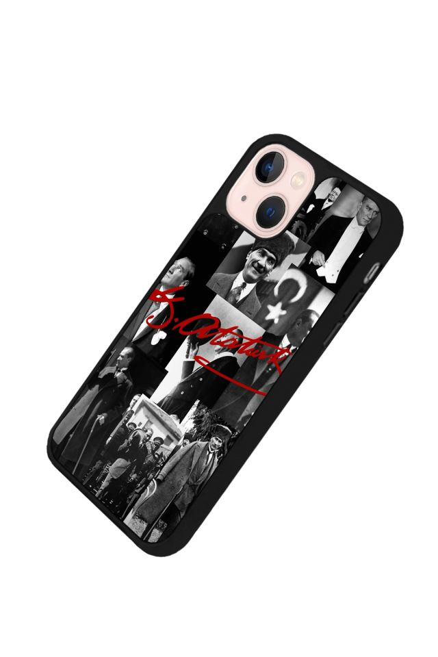 iPhone 15 Plus Uyumlu Mustafa Kemal Ataturk Tasarımlı Glossy Premium Kılıf