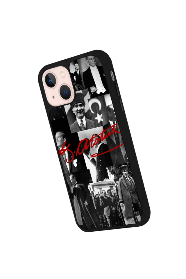 iPhone 15 Plus Uyumlu Mustafa Kemal Ataturk Tasarımlı Glossy Premium Kılıf