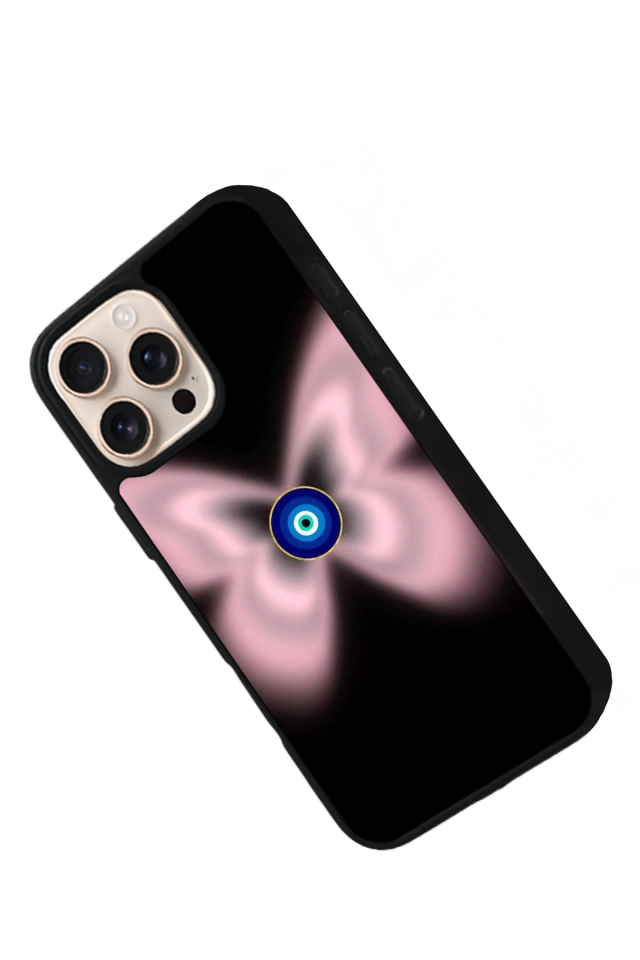 iPhone 15 Pro Uyumlu Nazar Tasarımlı Glossy Premium Kılıf