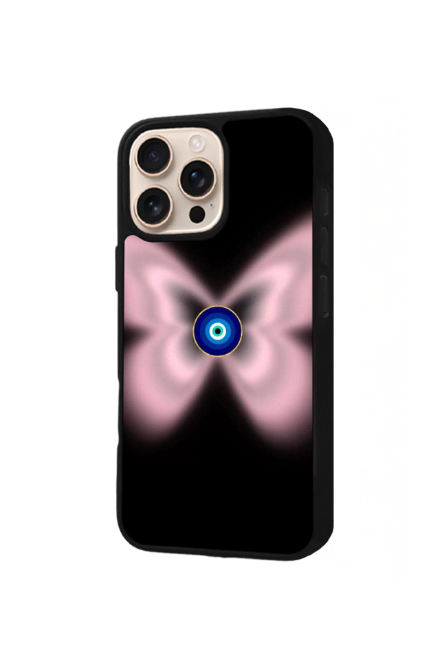 iPhone 15 Pro Uyumlu Nazar Tasarımlı Glossy Premium Kılıf