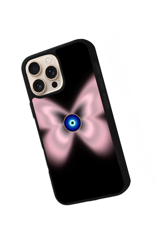 iPhone 15 Pro Uyumlu Nazar Tasarımlı Glossy Premium Kılıf