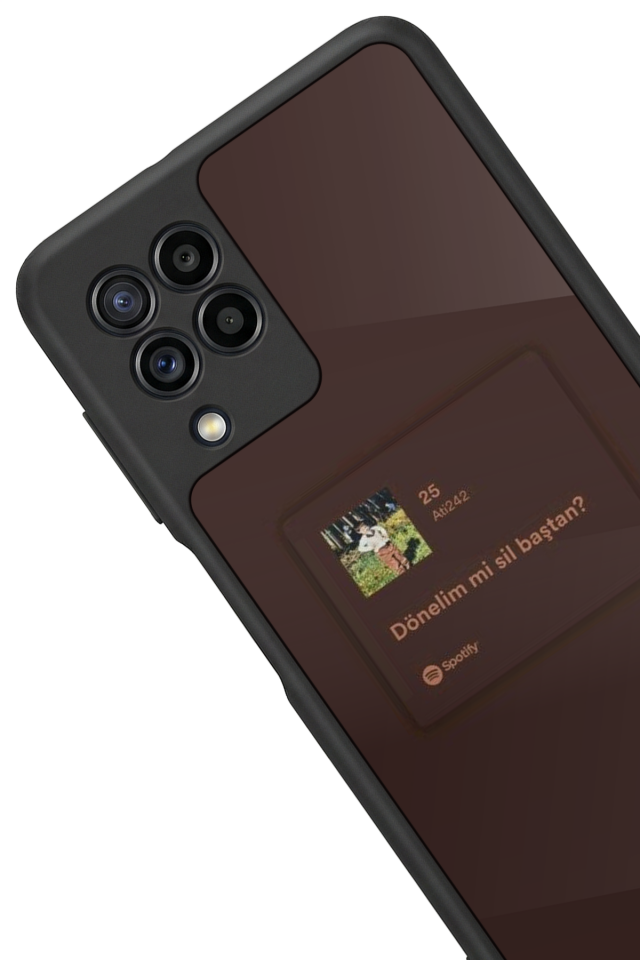 Samsung Galaxy M32 Uyumlu Sarki Sozleri Tasarımlı Glossy Premium Kılıf