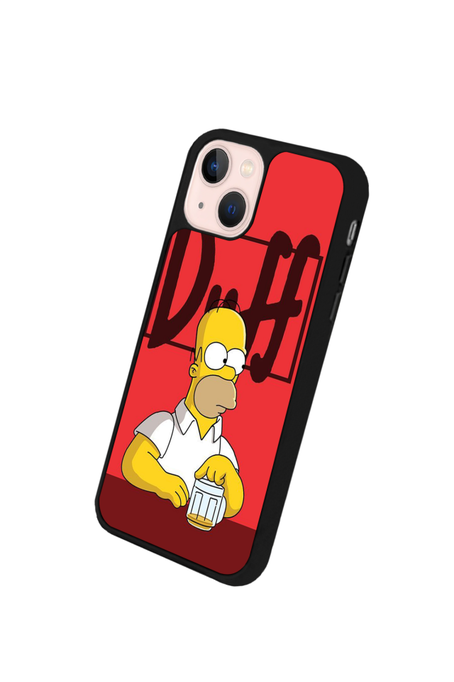 iPhone 13 Mini Uyumlu The Simpsons Tasarımlı Glossy Premium Kılıf