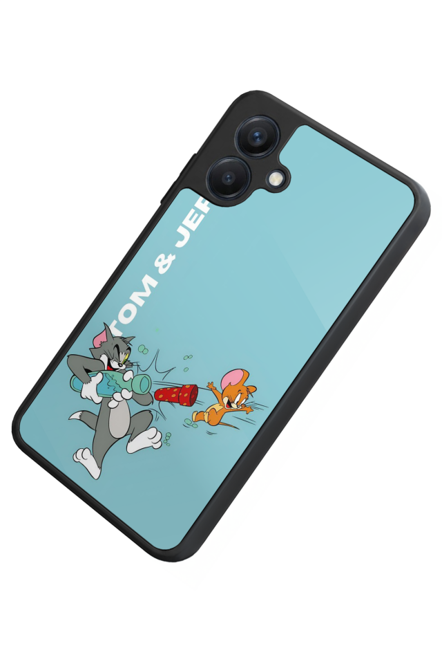 Samsung Galaxy A07 Uyumlu Tom And Jerry Tasarımlı Glossy Premium Kılıf