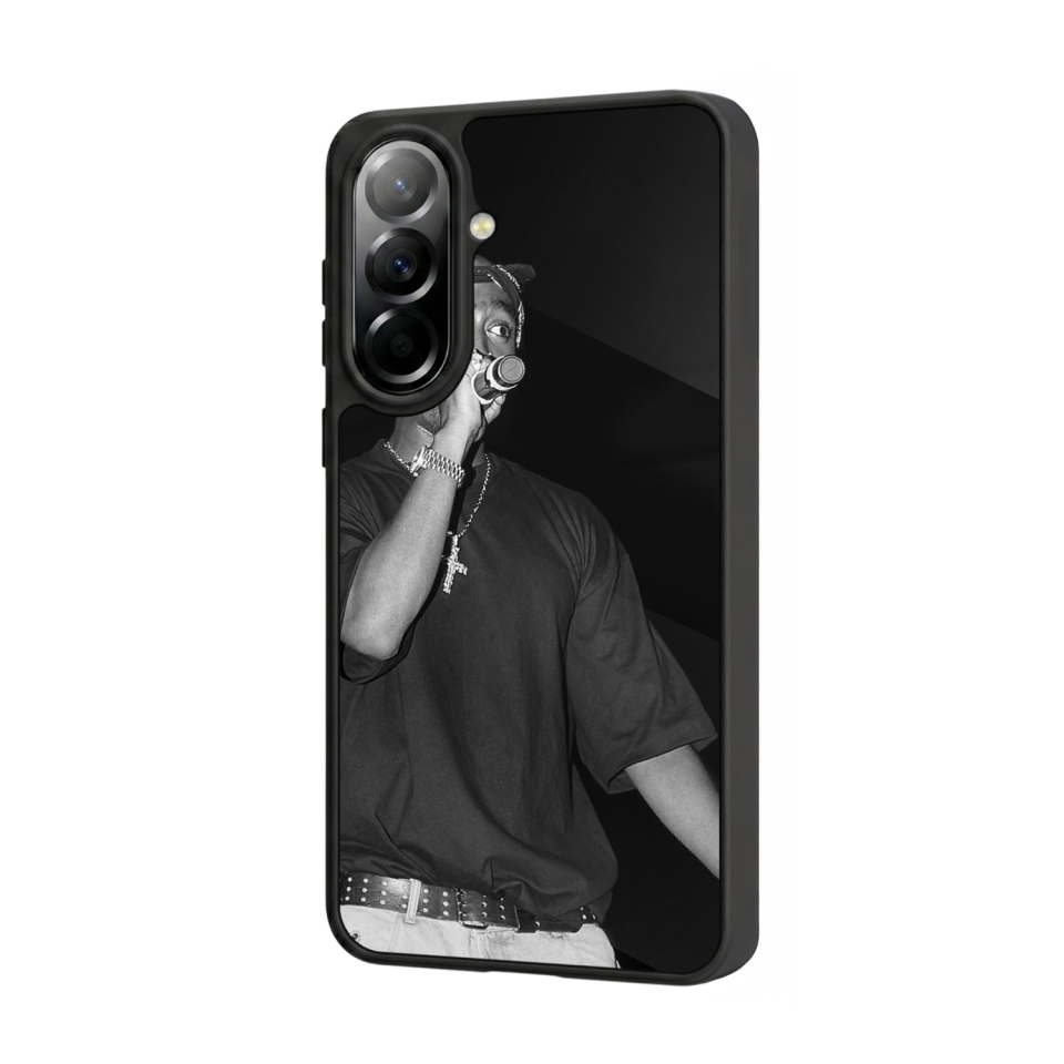 Samsung Galaxy A57 Uyumlu Tupac Tasarımlı Glossy Premium Kılıf