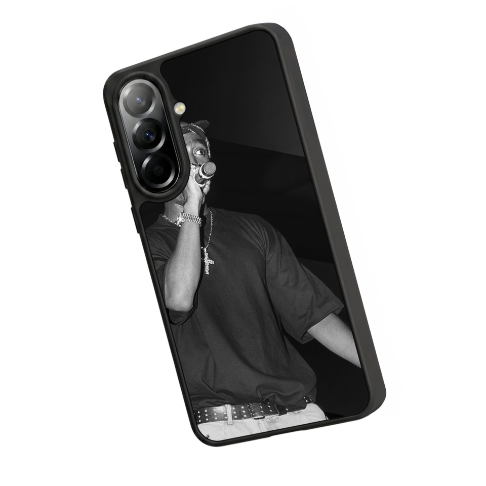 Samsung Galaxy A57 Uyumlu Tupac Tasarımlı Glossy Premium Kılıf