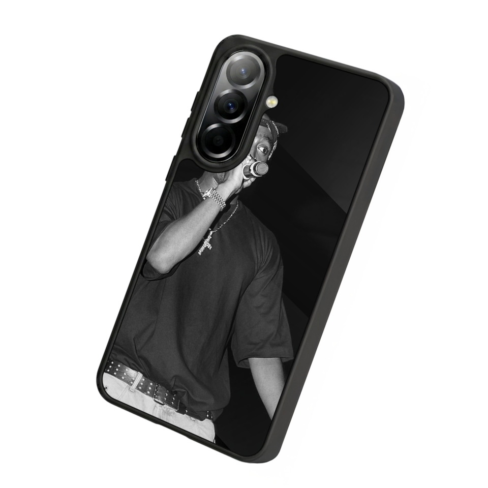 Samsung Galaxy A57 Uyumlu Tupac Tasarımlı Glossy Premium Kılıf