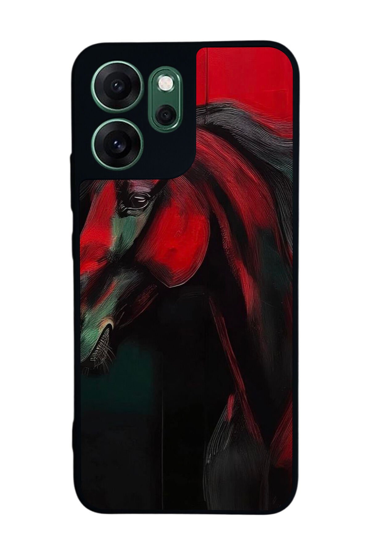 Oppo Reno 14F Uyumlu At Horse Tasarımlı Glossy Premium Kılıf